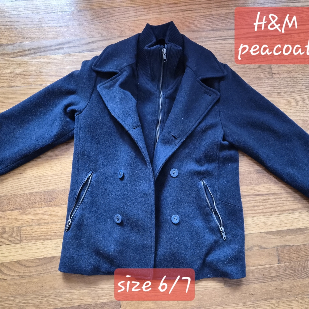 H&M Navy Peacoat